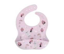 Pack Baby Meal Babero Silicona Fantastic Girl + Bol Silicona y Cuchara Lilac