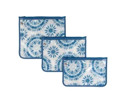 Pack 3 Bolsas Travel Blue Tie Die