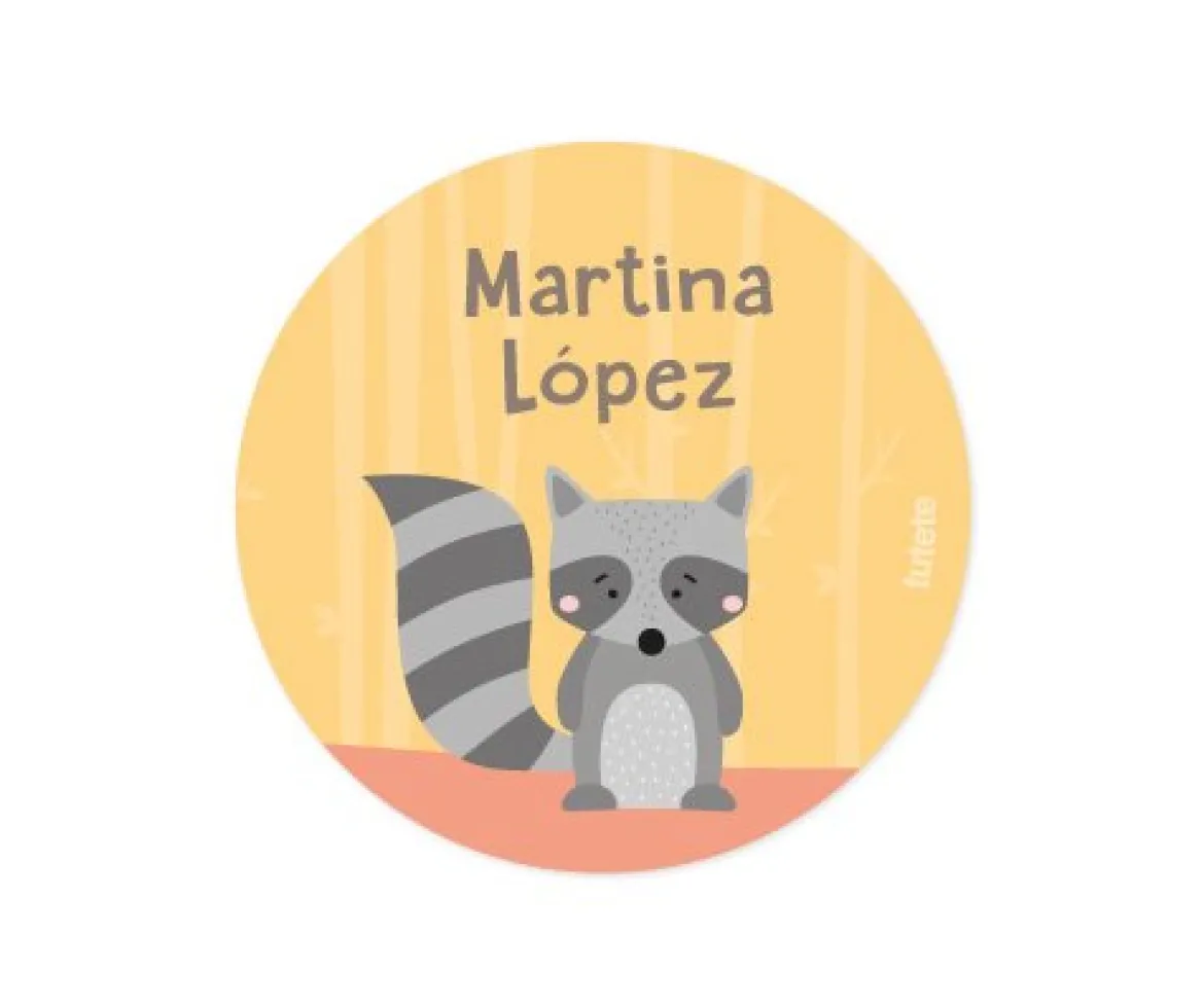 Pack 3 chapas Personalizadas Animales de Bosque