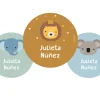 Pack 3 chapas Personalizadas Animal Friends