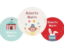 Pack 3 chapas Personalizadas Circus