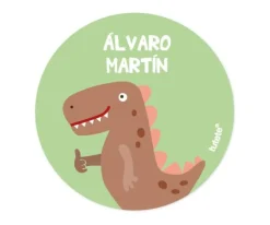 Pack 3 chapas Personalizadas Dino