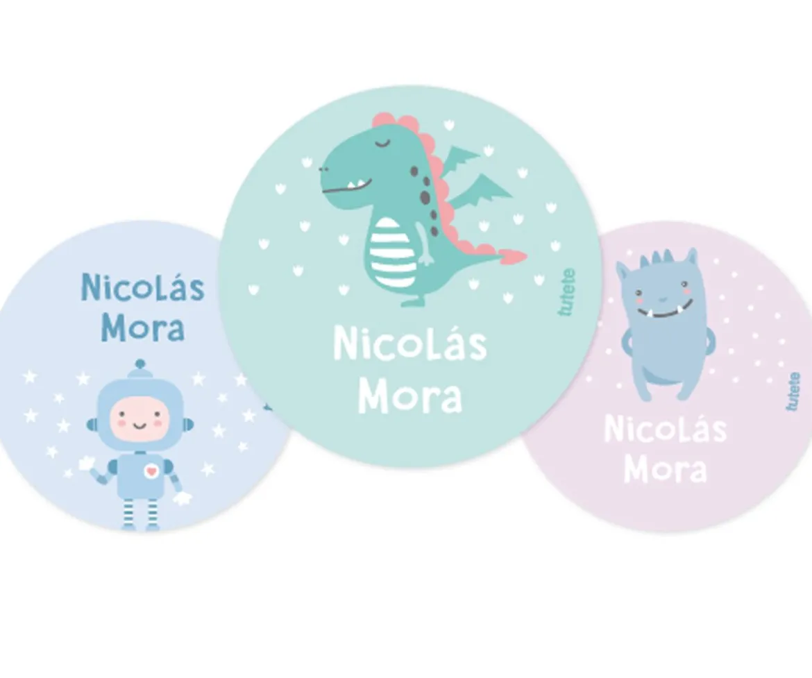 Pack 3 chapas Personalizadas Dragón