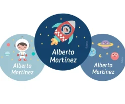 Pack 3 chapas Personalizadas Espacio