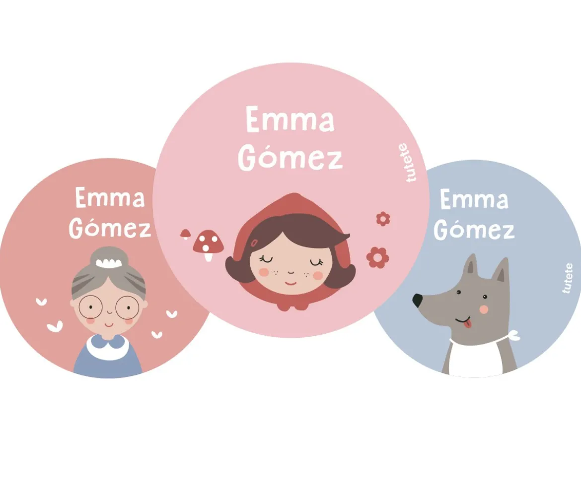 Pack 3 Chapas Personalizadas Little Red