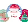 Pack 3 chapas Personalizadas Papá Noel Azul