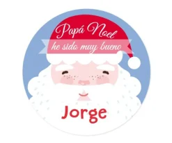 Pack 3 chapas Personalizadas Papá Noel Azul