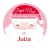 Pack 3 chapas Personalizadas Papá Noel Rosa