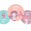 Pack 3 chapas Personalizadas Sirena