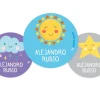 Pack 3 chapas Personalizadas Sol