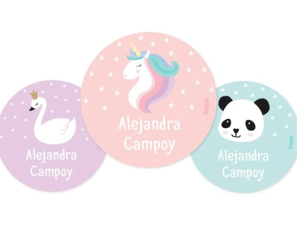 Pack 3 chapas Personalizadas Unicornio
