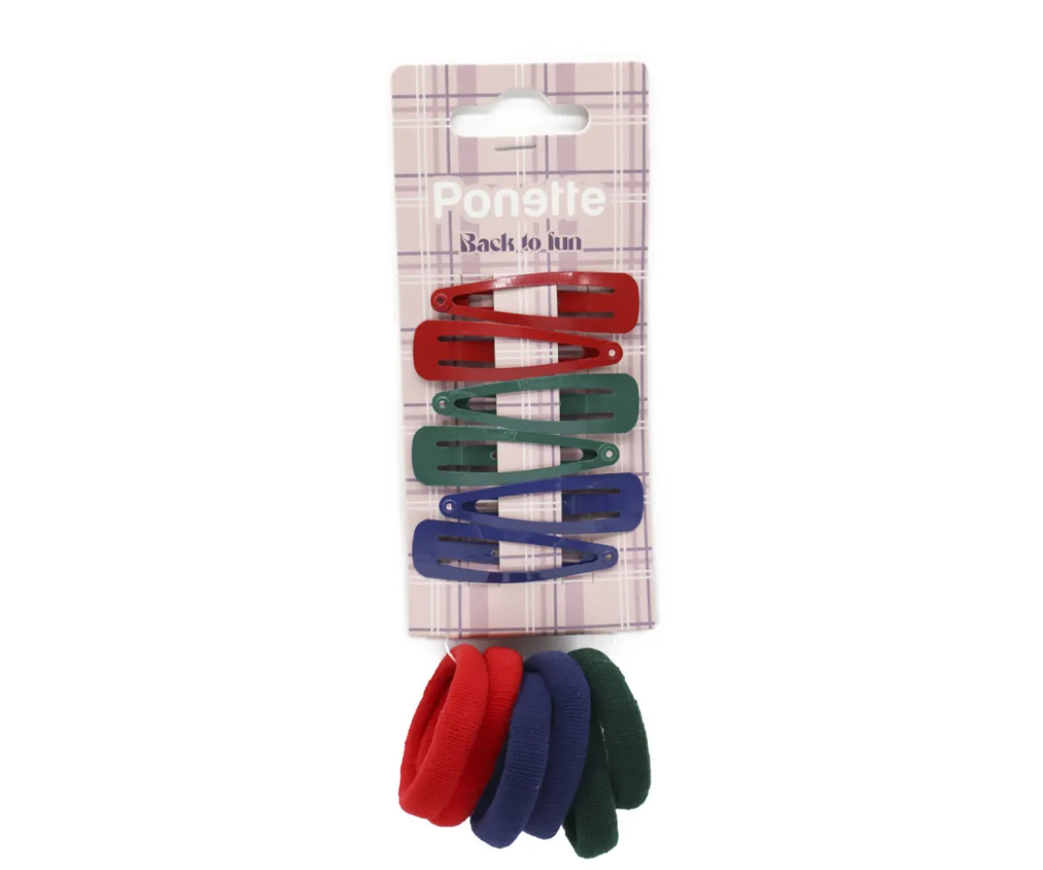 Pack Clips y Gomas Multicolor