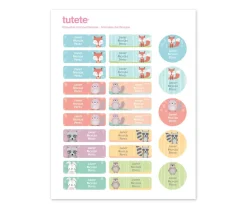 Pack Combinado Termo y Pegatinas Animales de Bosque
