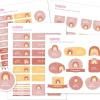 Pack Combinado Termo y Pegatinas Arcoíris Rosa