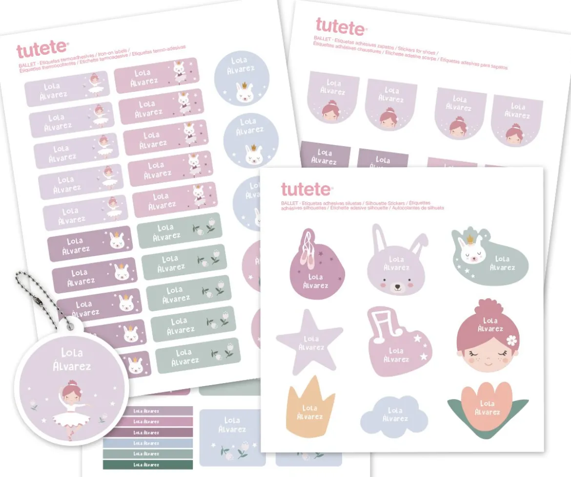 Pack Combinado Termo y Pegatinas Ballet