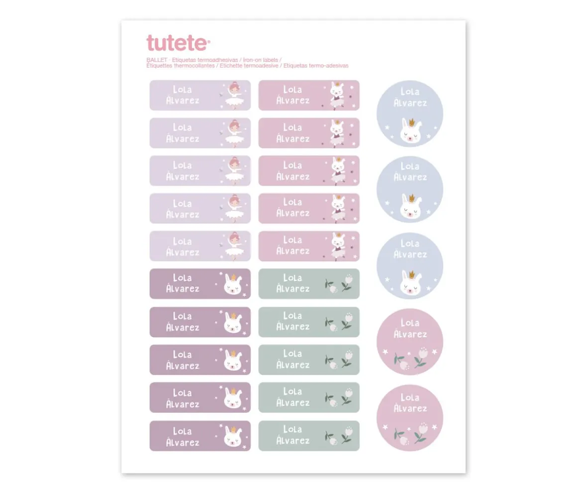 Pack Combinado Termo y Pegatinas Ballet