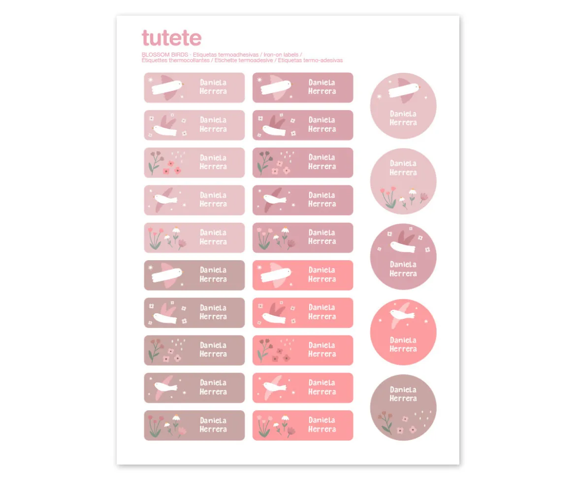 Pack Combinado Termo y Pegatinas Blossom Birds