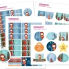 Pack Combinado Termo y Pegatinas Caperucita
