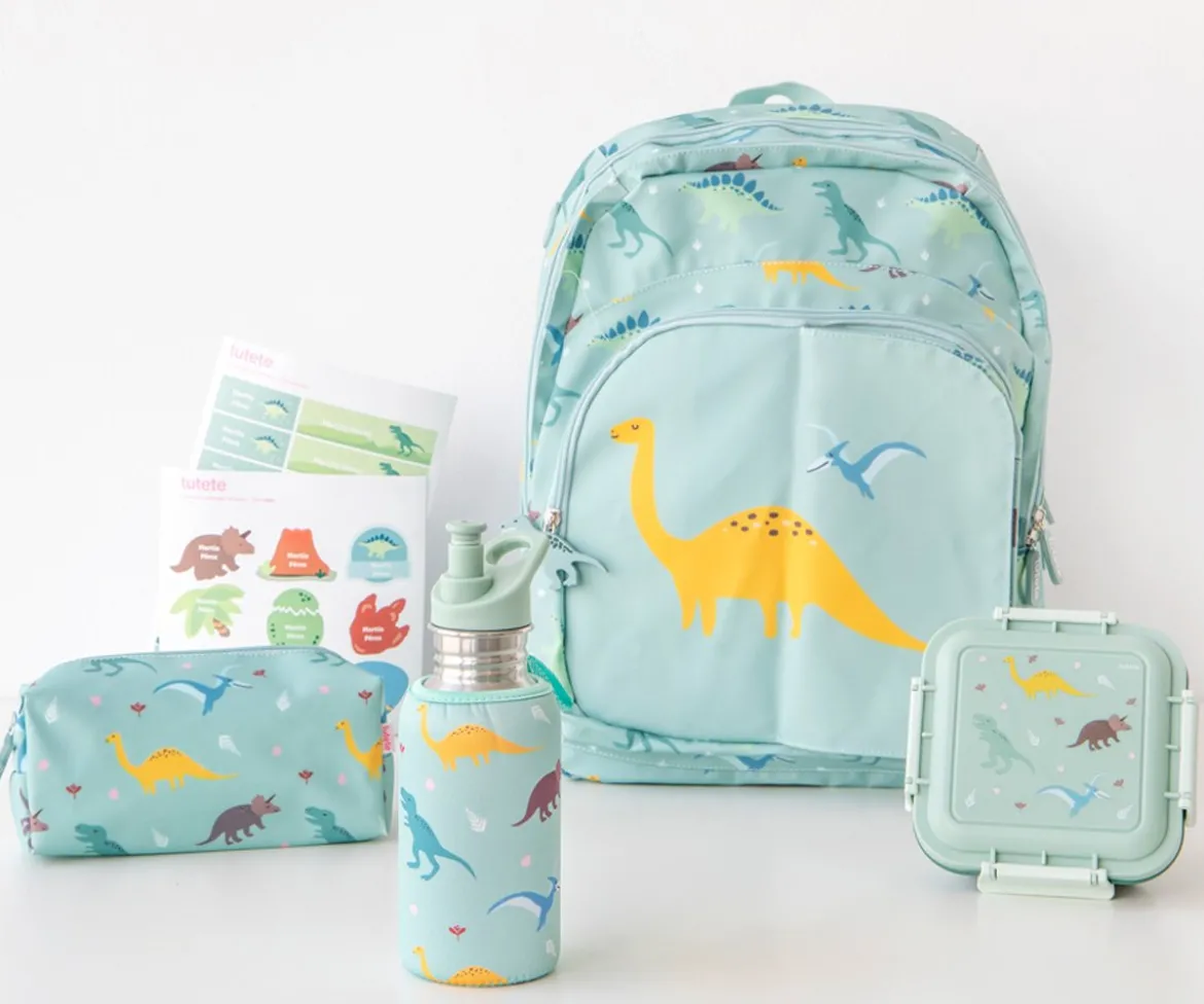 Pack Combinado Termo y Pegatinas Dinosaurios