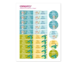 Pack Combinado Termo y Pegatinas Dragones