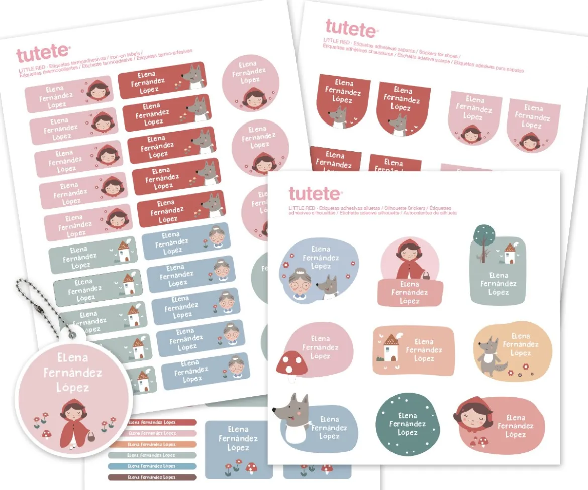 Pack Combinado Termo y Pegatinas Little Red