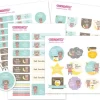 Pack Combinado Termo y Pegatinas Osito