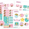 Pack Combinado Termo y Pegatinas Princesa