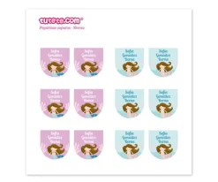 Pack Combinado Termo y Pegatinas Sirena