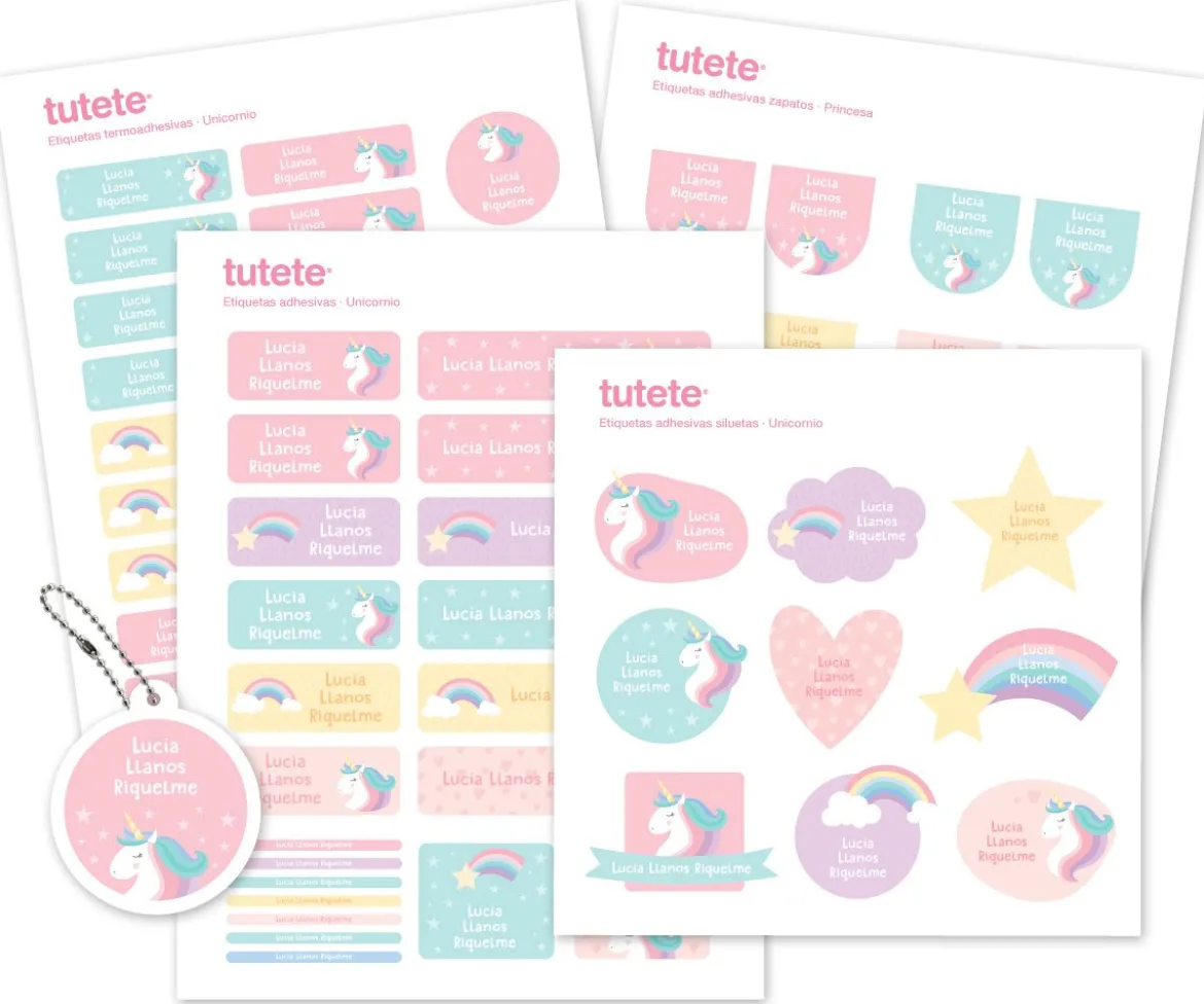 Pack Combinado Termo y Pegatinas Unicornio
