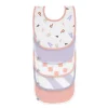Pack de 5 Baberos Happy Fruits Peach / Pastel Lilac