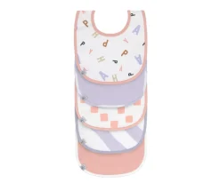Pack de 5 Baberos Happy Fruits Peach / Pastel Lilac