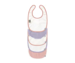 Pack de 5 Baberos Happy Fruits Peach / Pastel Lilac