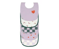 Pack de 5 baberos Happy Lavender