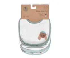 Pack de 5 Baberos Tiny Team Dog