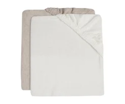 Pack de 2 Fundas Cambiador Jersey Ivory/Nougat