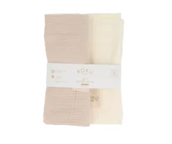 Pack de 2 Muselinas Medianas Natural 70x70cm
