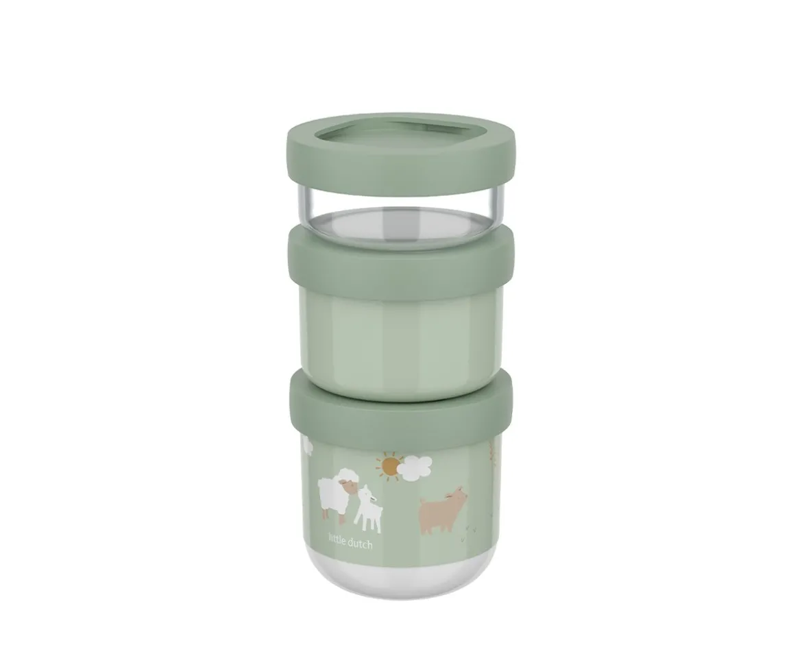 Pack 3 Dispensadores de Comida Apilable Mio Little Farm