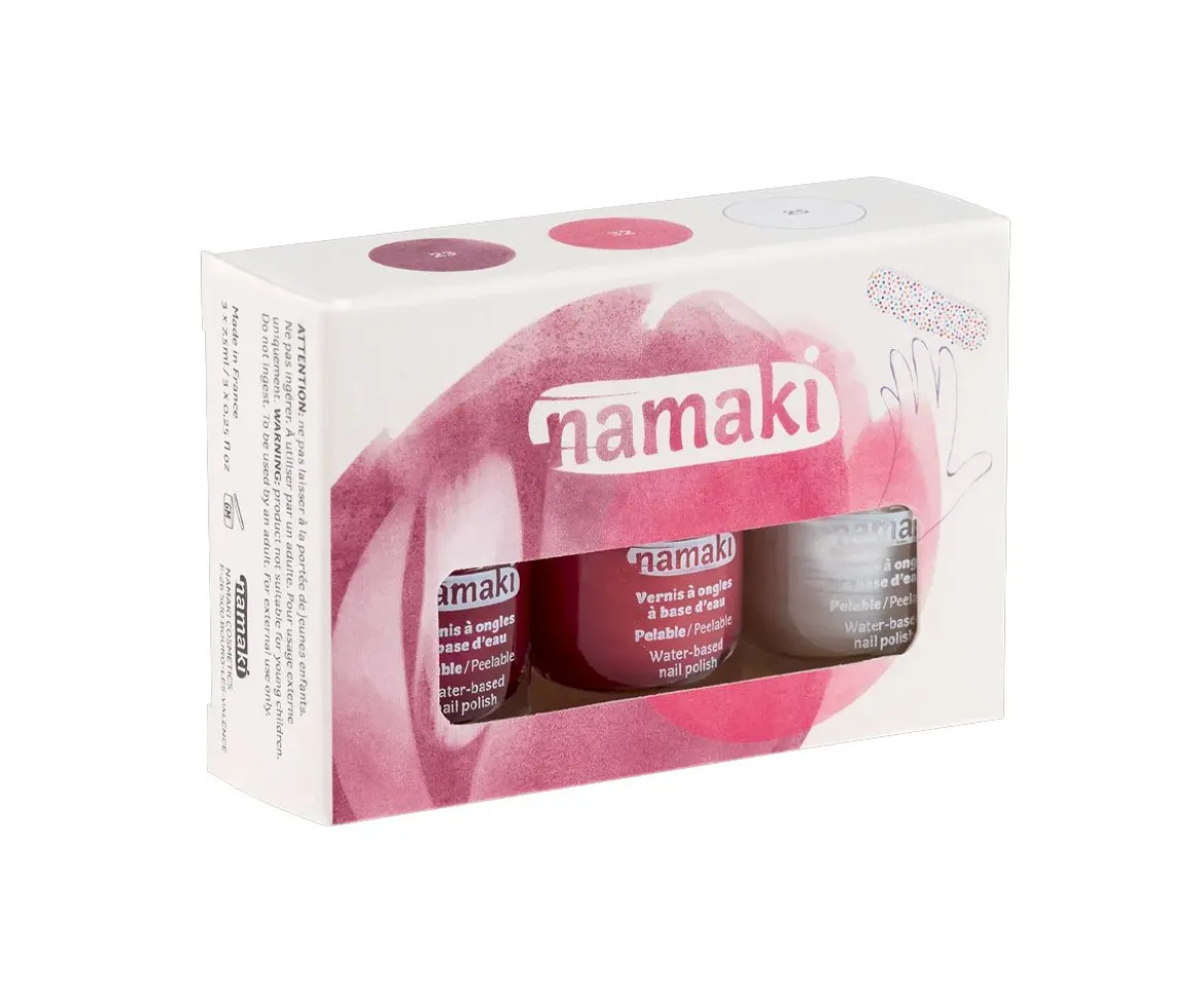 Pack 3 Esmaltes de Uñas al Agua Sorbete de Frutas + Lima