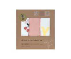 Pack 3 Muselinas Happy Fruits Cherry 80 cm