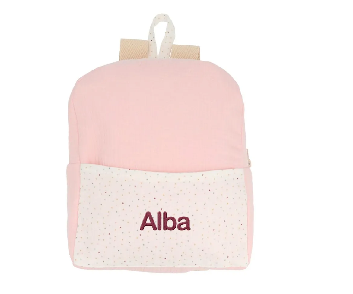 Pack Regalo Recién Nacido Personalizable Rainbow Dots Rosa