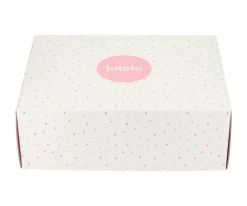 Pack Regalo Recién Nacido Personalizable Rainbow Dots Rosa