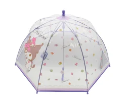 Paraguas Manual Infantil Kuromi Transparente Burbuja