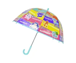 Paraguas Manual Infantil Pokémon Transparente Burbuja Mix