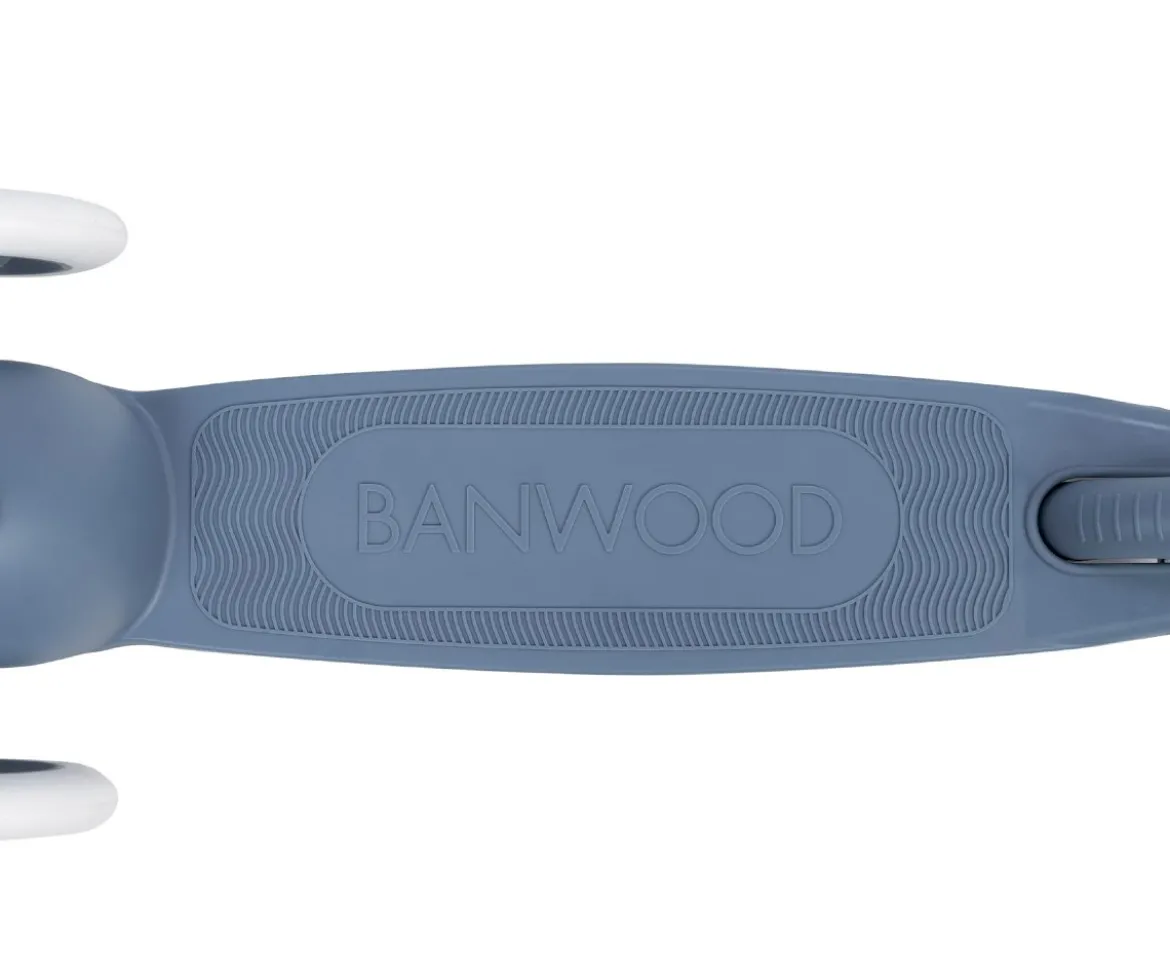 Patinete Banwood Eco + Cesta Pin & Ride Deep Sea y Pines Espacio