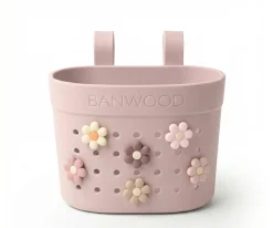 Patinete Banwood Eco + Cesta Pin & Ride Faded Pink y Pines Magia
