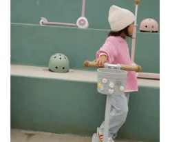 Patinete Banwood Eco + Cesta Pin & Ride Faded Pink y Pines Magia