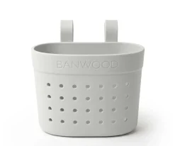 Patinete Banwood Eco + Cesta Pin & Ride Ivory y Pines Flores