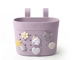 Patinete Banwood Eco + Cesta Pin & Ride Lavender y Pines Magia