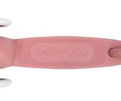 Patinete Banwood Eco + Cesta Pin & Ride Raspberry y Pines Magia