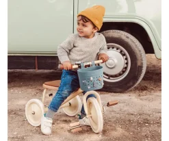 Patinete Banwood Eco + Cesta Pin & Ride Teal y Pines Espacio